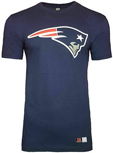 Majestic NFL New England Patriots Longline Noos Shirt Tshirt Football Navy Logo (S)