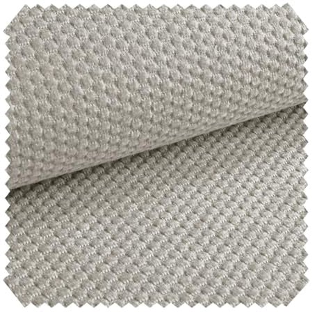 novely® MAKAO Velours Polsterstoff mit Kachel-Optik - Weicher Möbelstoff mit Wabenmuster - Pflegeleichte Meterware 1lfm (02 | Perl Beige Hellgrau)