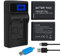 CITYORK BP-70A Replacement Battery (2-Pack) and Charger for Samsung DV150F ES65 ES67 MV800 PL20 PL80 SL605 SL630 ST76 ST80 ST6500 SL50 TL205 WB30F WB35F Camera