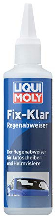 Regenabweiser Fix-Klar für Autoscheiben, mit Schutzfilmeffekt, Regentropfen perlen ab, einfaches Entfernen von Insekten, EIS und Schnee, 125 ml