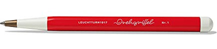 LEUCHTTURM1917 363961 Drehgriffel Nr. 1, Rot - Gelstift mit schwarzer Tinte