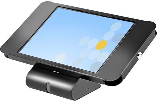 StarTech.com Soporte Seguro para Tablet - Base Universal Antirrobo para Tablets de hasta 10,5 - con Cerradura y Compatible con K-Slot - de Montaje en Escritorio, Pared o VESA - para POS (SECTBLTPOS2)