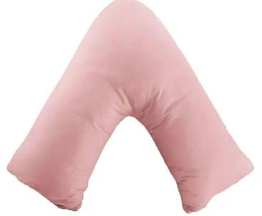 BILMASEE LUXURIOUS 350 THREAD COUNT 100% COTTON SATIN V PILLOW CASE,LARGE SIZE 84CMX34CM, COLOUR ROSE PINK