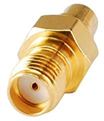 Conecto SMA-MCX-Adapter - Kupplung, Buchse ohne Pin, Vergoldet - Zum Verbinden von SMA mit MCX-Anschlüssen