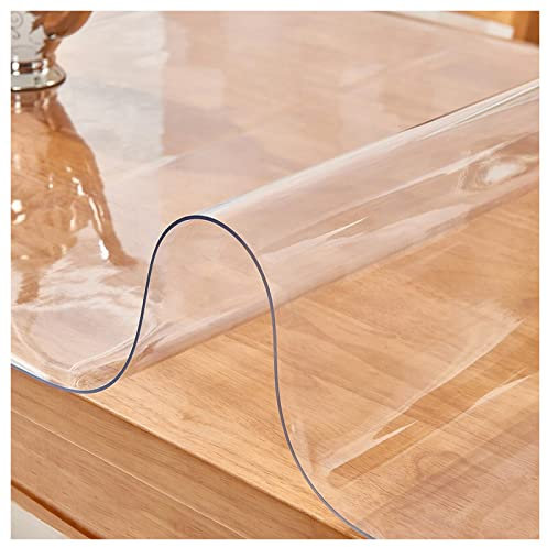 MQXYLF Tovaglia Trasparente in PVC,Tovaglie Impermeabile,Resistente All'olio,Protezione da Tavolo,Pellicola protettiva,Spessore 2mm,per Tavoli in Legno,30x40