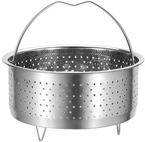 Operitacx Cesta De Vapor De Acero Inoxidable Cocción De Verduras y Dumplings Diseño Práctico Para Arroz Pescado