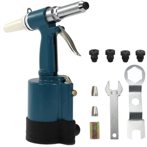 Druckluft Blindnietpistole, Nietzange Werkzeug Kit Nietengröße:2,4-6,4 mm