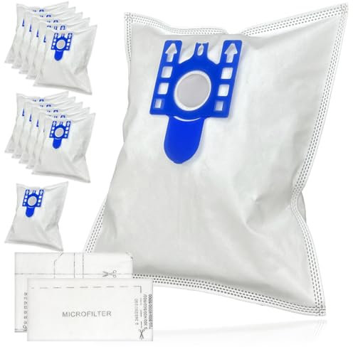 SPARES2GO GN Type Bags compatible with Miele S2110 S2111 S8320 S8330 S8340 Cat & Dog Vacuum Cleaner (Pack of 12 Bags)