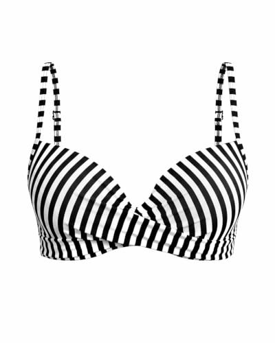 Aqua Eve Women Underwire Bikini Top Only - 2025 Push Up Swim Top Padded Bra Swimsuit