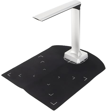 USB Dokumentenkamera, 12 MP, 3840 X 2880 Auflösung, A4 Dokumentenscanner mit Automatischer Korrektur und Kontinuierlicher Scanfunktion, für Fernunterricht