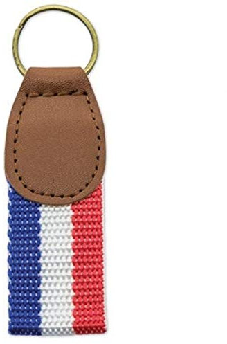MIBANDERA Porte-clés drapeau de la France toile, porte-clés France avec fermeture et anneau., Drapeau France - Toile, Taille Unique