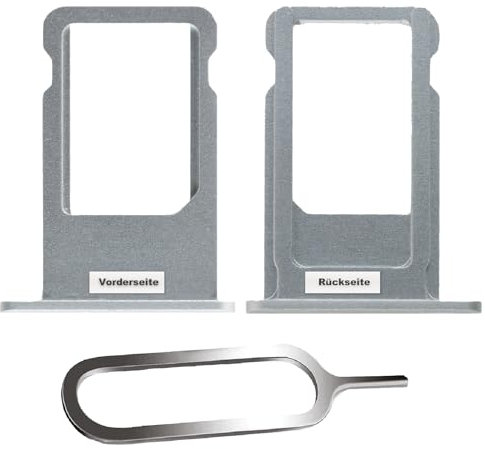 IS-TECK SIM-Kartenhalter Ersatz SIM-Tray Kompatibel mit iPhone 6s inklusive SIM-Nadel SIM-Kartensteckplatz (Space Grey)