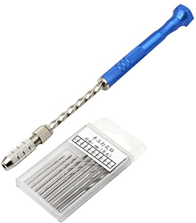 11 Piezas Taladro helicoidal manual semiautomático 11 piezas taladro de mano brocas para metales herramientas bricolaje taladro manual perforar taladro de talla Perforación Nuez