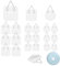 VFANDV 21Pcs Crochet Adhesif Mural Crochets Adhésifs Invisibles, 3 Formes Crochets Adhésifs Invisibles, Attache Cadre Adhésif Accroche Tableau Adhesif pour Photos Peintures Art Décoratif