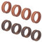DELORIGIN 8 Stück Holz Fingerring Mit Rillen 2 Stile Blanker Kernring Holz Rillenring Rund Leere Ringrohlinge Für Männer Und Frauen Inlay Schmuckherstellung Hochzeit Handgefertigtes Band