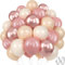 MUEZDUR Luftballons Aprikose Rosa Metallic Roségold SandWeiß, 60 Stück 12 Zoll Luftballons Retro Beige Rosa Set mit 2 Rollen Band Premium Ballons für Geburtstag Baby Shower Hochzeit Boho Party Deko