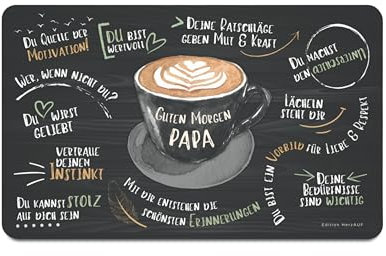 Papa Geschenk: Frühstücksbrettchen „Guten Morgen Papa“ - Geburtstagsgeschenk für Papa, Geschenk zum Vatertag oder zu Ostern, Geschenke für frischgebackenen Vater