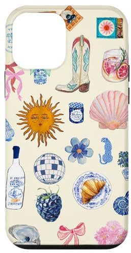 Cute Coastal Cowgirl Preppy Boot Summer Coquette Collage Case for iPhone 12 mini