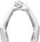 DIELOVEHUA Damen Lange Handschuhe, Handschuhe Lang Silber, Handschuhe Damen Elegant, 1920er Handschuhe für Partys, Halloween, Opern, Bälle, Abendpartys