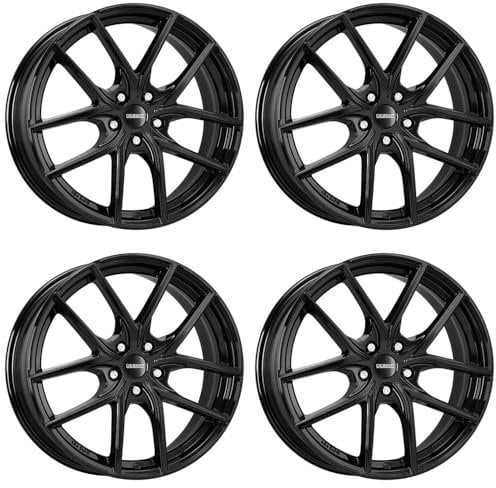 4x Dezent Felgen Alufelgen TO black 7.5Jx17 ET50,50 5x108 kompatibel mit Volvo S80 V40 V70 XC 60 XC 70 S60 V60 XC 40