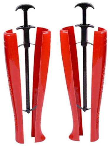 Gcroet 1Pair -Stiefelbaum, 18 x 7 x 5 Stiefelkalbehörer mit einstellender Griff, Schuhbaum mit Federstahlblech, Schachtstiefeln, Stiefelstriche für Cowboystiefel und kniehoch hohe Stiefel.