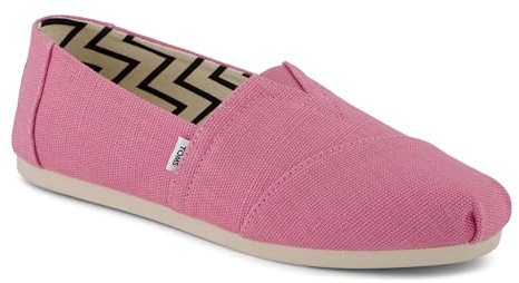 TOMS Women's Alpargata Classic Espadrille, Rose Pink Heritage Canvas, 8