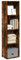 Myheimly Bücherregal Standregal Aktenregal Wandregal Raumteiler Regal Raumtrenner Büroregal Mehrzweckregal Räuchereiche 40x30x152 cm Holzwerkstoff