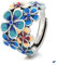 Caiduoduo Emaille Blumen Ringe Frauen Retro Ethno Stil verstellbar kreativ Zeigefinger Ring