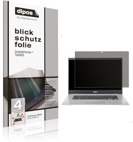 dipos I Protezione Vista compatibile con Asus Chromebook CX1 15.6 Zoll Pellicola Prottetiva Privacy 4 modi
