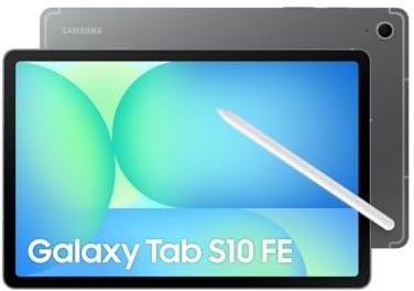 Samsung Galaxy Tab S10 FE con Book Cover Keyboard Slim, Tablet Android, Display 10.9' LCD, Wifi, RAM 12GB, 256GB, 8.000 mAh, S Pen, Android 15, IP68, Gray [Versione italiana]