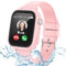 ELEJAFE Montre Connectée Enfant, 4G Montre GPS Enfant avec WiFi Appel Vidéo SOS Whatsapp Mode Classe Podomètre, Réveil, IP68 Étanche Smartwatch, Montre Intelligente pour Filles et Garçons