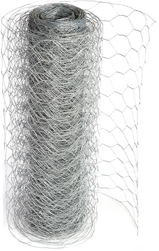 Actiaspet Chicken Wire Mesh Galvanised Fencing 1200mm x 50m with 50mm Holes (1200mm Height)