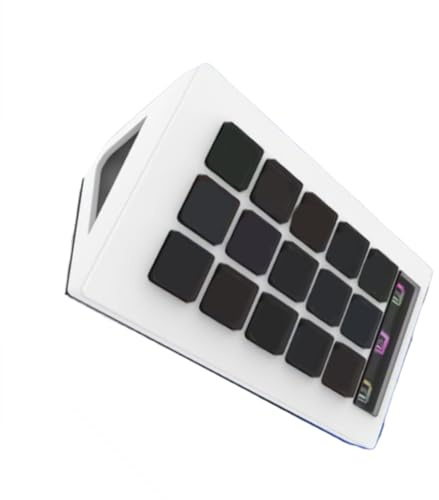 ZEPFJHE 15 tastiere macro con display LCD per tastiere visive Controllo efficiente streaming e video editing controller live streaming