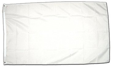 Flagge Einfarbig Weiß - 60 x 90 cm