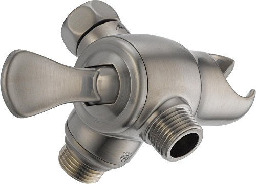 Delta Faucet U4920-SS-PK 3-Way Shower Arm Diverter with Handshower Mount, Stainless,1 cm