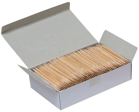 Creatividad Street redondo madera palillo de dientes, pack de 800