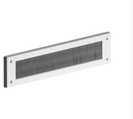 STORMGUARD White Letterbox Cover Draught Excluder with Brush