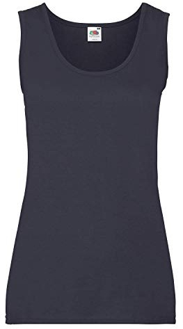 FRUIT OF THE LOOM Women's Valueweight Vest, Deep Navy, XXL UK