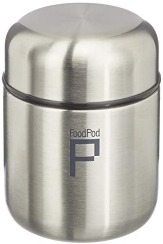 Pioneer Flasks FoodPod Thermo-Speisebehälter 280 ml Edelstahl Doppelwandig Isolierbecher für Lebensmittel 6 Stunden Heiß 24 Stunden Kühl Auslaufsicher BPA-Frei – Silber HCP-280SS