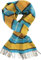 Rotfuchs Winterschal & Warm Karo modisch Mehrere Farbstellungen Wolle Made in Germany (30 x 180 cm, Türkis Gelb)