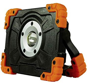 REV FLOOD, LED Arbeitsleuchte mit Akku, 10W, 1000lm, IP20, schwarz-rot