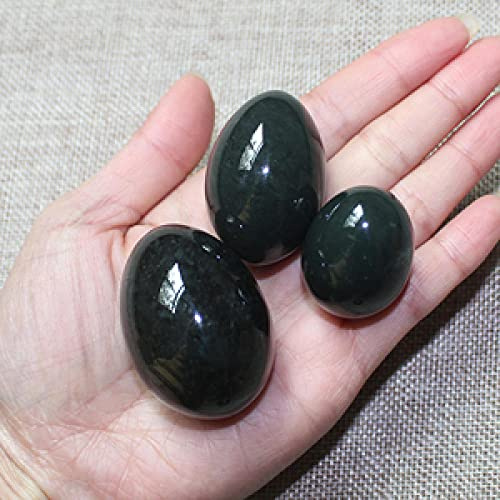 Natural Nephrite Jade Yoni Vagine Massage Egg Drilled Ben Wa Ball Women Kegel Exercise-3pcs Mixed per Set