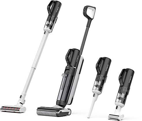 Tineco Floor One S5 Combo Power KIT Aspirateur Eau et Poussière à Main intelligents sans Fil 3 en 1, idéal pour Les saletés collantes et Les Poils d'animaux sur Sol Dur, léger