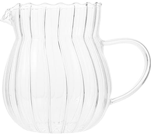 Gals Kanne Krug Milchkanne Saucenkanne: Cappuccino Gläser Tassen Becher Glaskanne Soßenkanne Teekanne Milchkännchen Kaffeekanne Glaskrug Sahnekännchen Kaffeetassen Teekrug für Essig Öl Spender