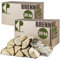 Brennholz Kaminholz Birkenholz 30, 60 und 90 kg Holz Birke Für Ofen Kamin Kaminofen Feuerschale Grill Feuerholz Holzscheite Wood 25 cm Kammergetrocknet Kingpower, Menge:60 kg