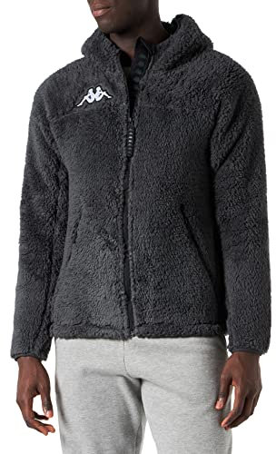 Kappa Herren 6 Prozent 635s Jacke, Black Light-Black, XL