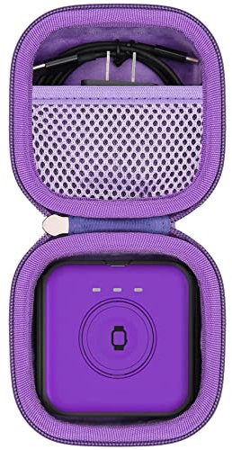 khanka Hard Travel Case Replacement for Iseyyox/RTOPS/Hicober/UCOMX Nano 3 in 1 Wireless Charger,Magnetic Foldable Charging Station, Case Only (Purple)