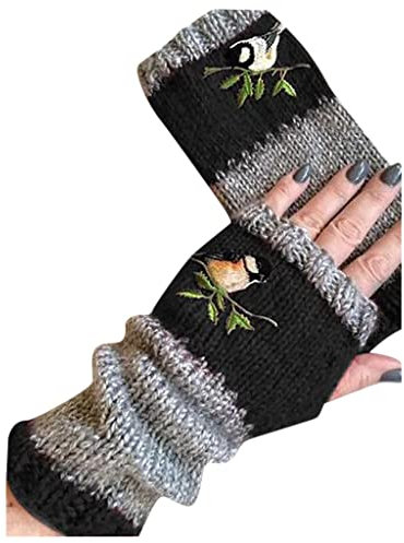 Alueeu Handschuhe Damen Touchscreen Leder Fausthandschuhe Damen Winter Ski Winterhandschuhe Für Extreme Kälte XXL Ski Handschuhe Frauen S Lederhandschuhe Herren Winter XXL Gefüttert Winterhandschuhe