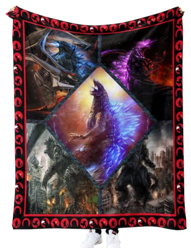 DOTERO Drachen kuscheldecke flauschig-Monster Dinosaures kuscheldecke 150x200cm-Geschenkdecke Für Junge Männer Weiche Flanelldecke (2,130x150cm)