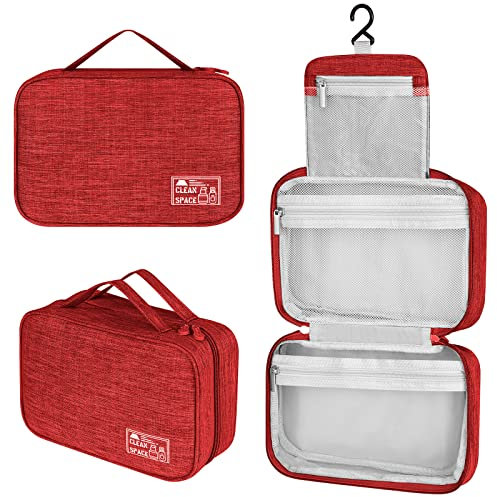 YOKGO Trousse de Toilette Voyage,Trousse de Toilette Femme Voyage, Suspendu Trousse Toilette de Voyage, Trousse de Toilette Femmes Sac de Toilette Accessoires, Organisateur de Voyage